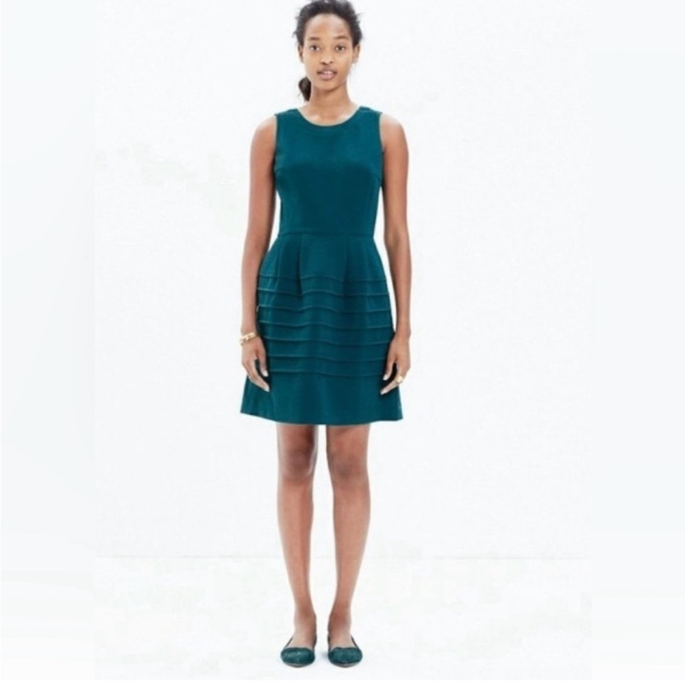 Madewell Spruce Green Party Dress